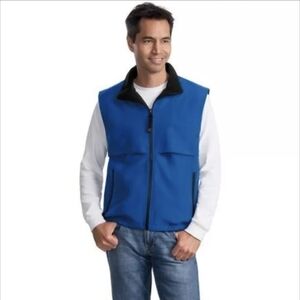 Telwest Port Authority J749 Reversible Terra-Tek Nylon Fleece Vest Pockets.
